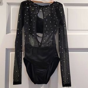 Dance leotard with crystals